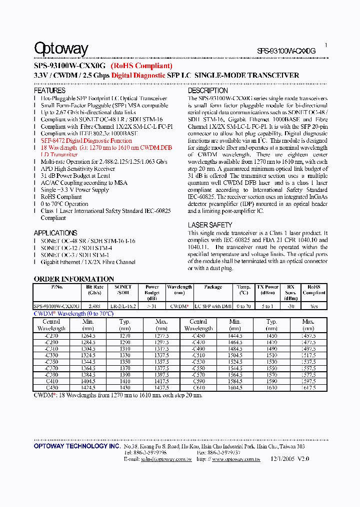SPS-93100W-CXX0G_2448585.PDF Datasheet