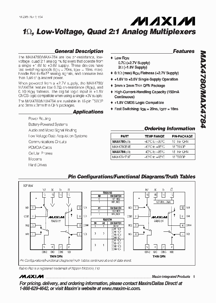 MAX4780_2463204.PDF Datasheet