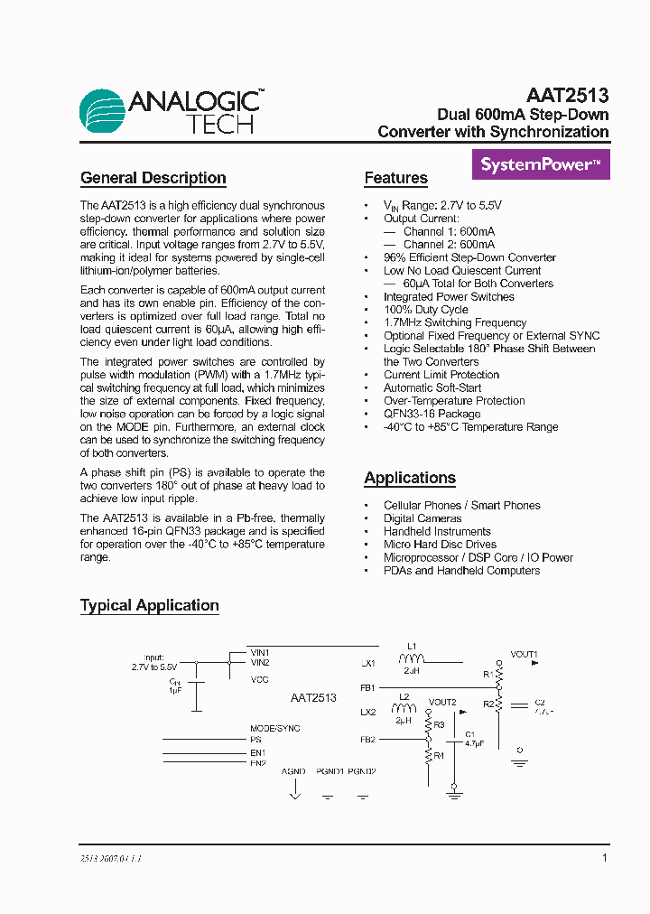 AAT2513IVN-AA-T1_2465905.PDF Datasheet