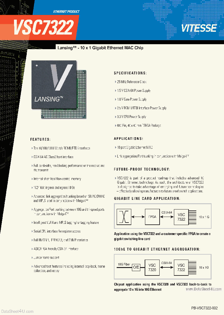 VSC7322_2498335.PDF Datasheet