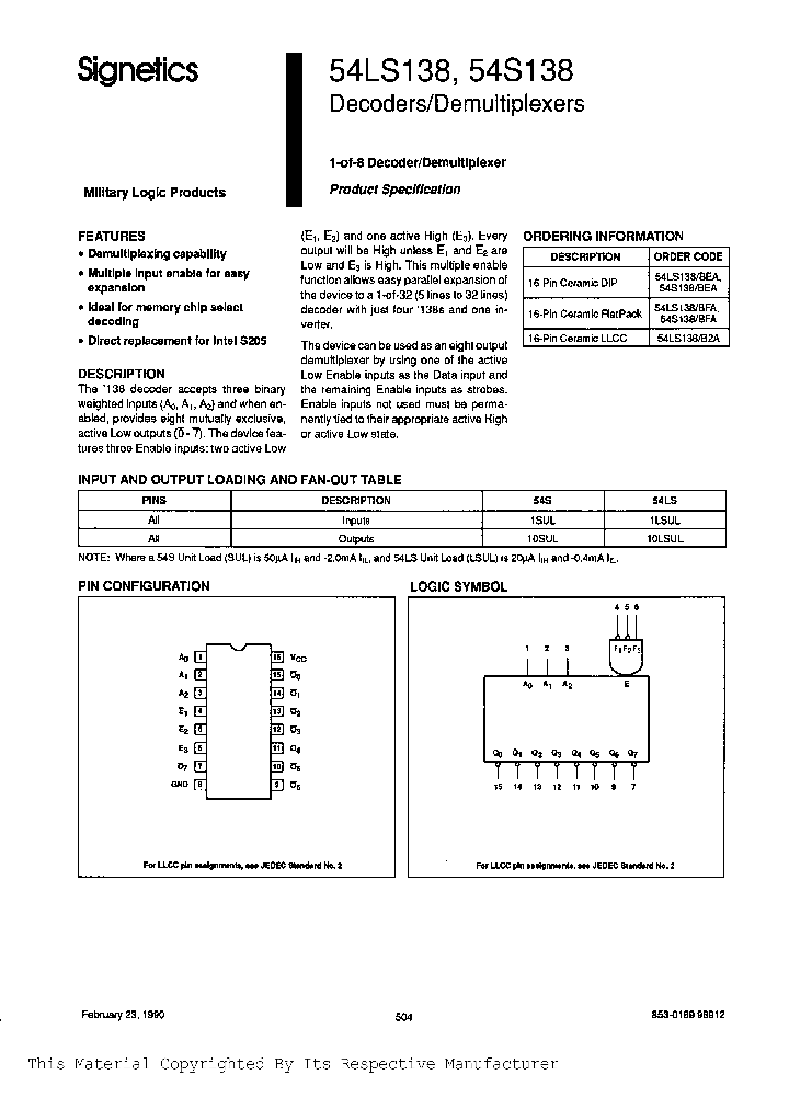 54S138BFA_2514393.PDF Datasheet