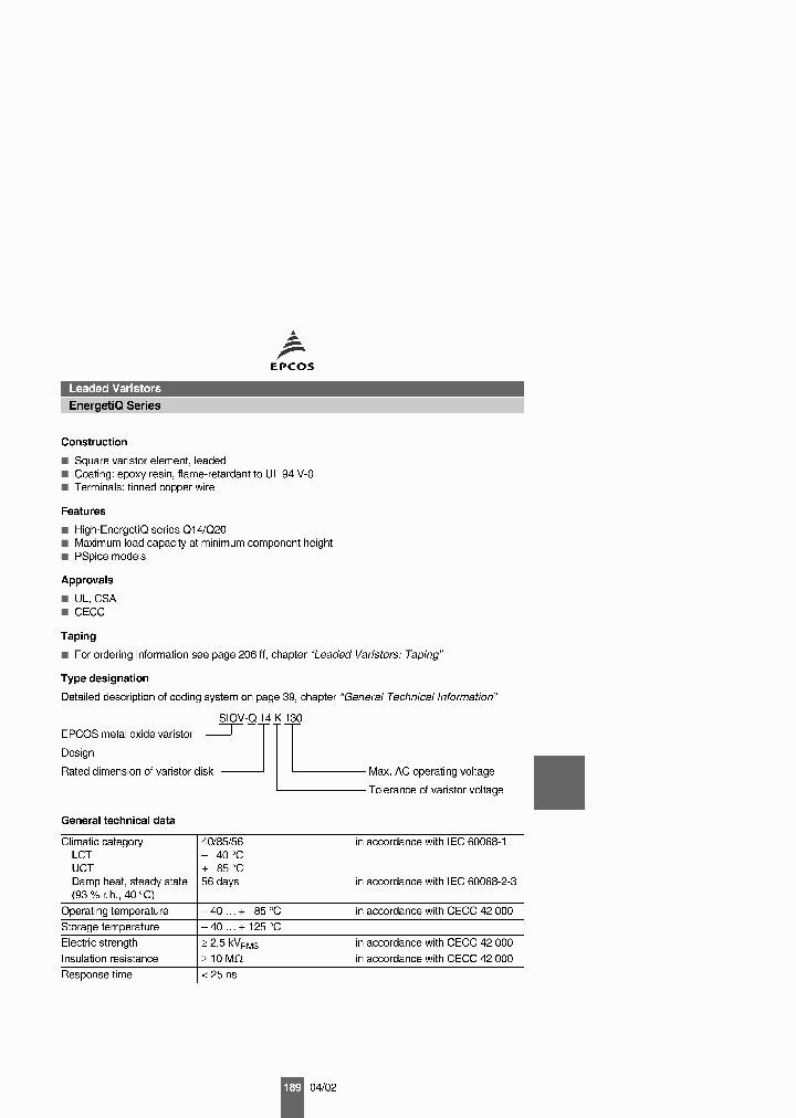 B72214Q0321K101_2519707.PDF Datasheet