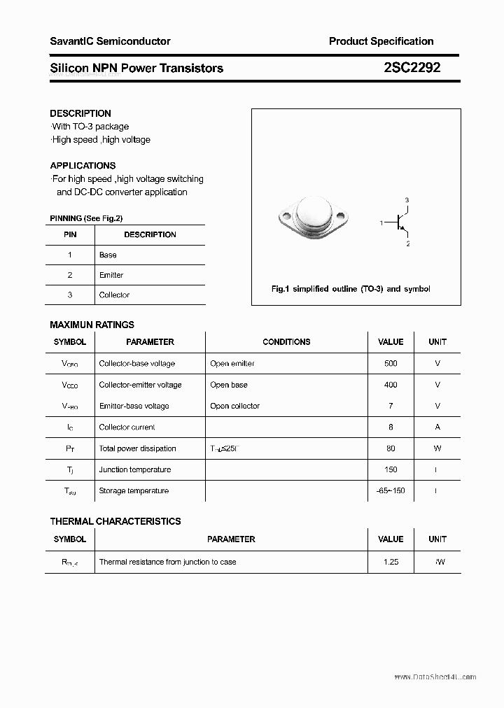 2SC2292_2535959.PDF Datasheet