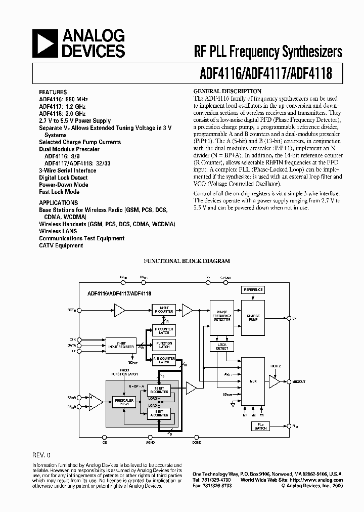 ADF4117_2540720.PDF Datasheet