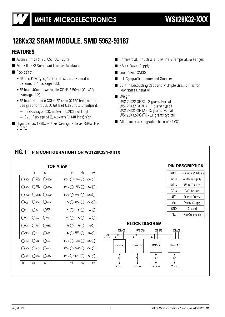 WS128K32-120G2CA_2541013.PDF Datasheet