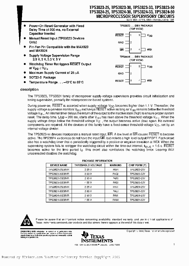 TPS3823-25303350TPS3824-25303350_2602819.PDF Datasheet