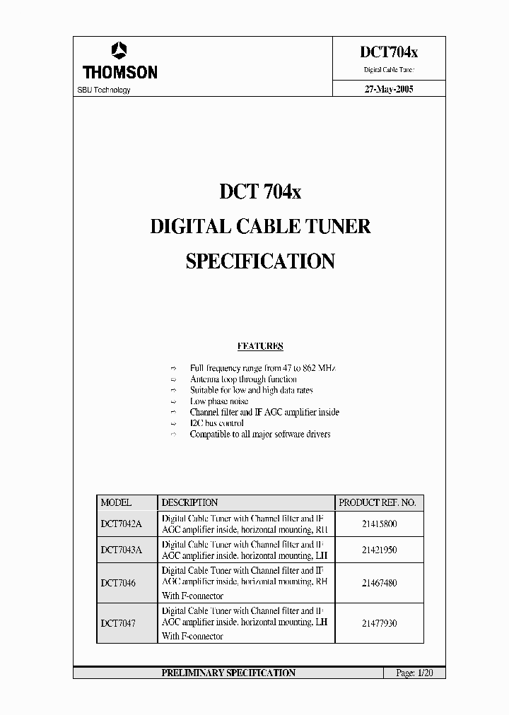 DCT704X_2608534.PDF Datasheet