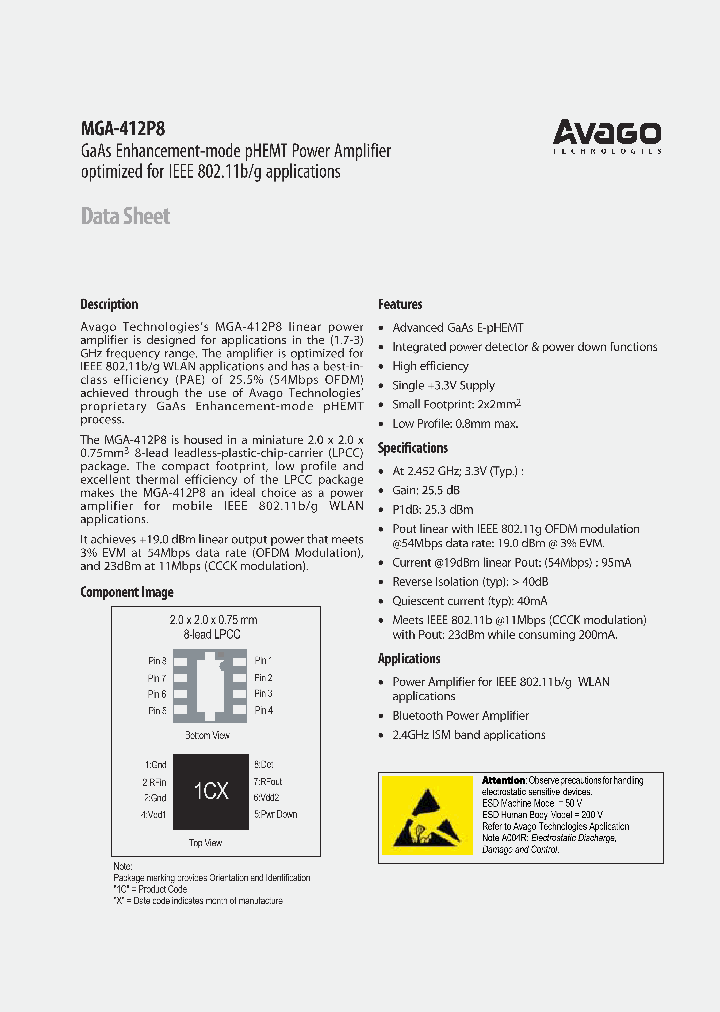 MGA-412P8-TR1G_2639563.PDF Datasheet