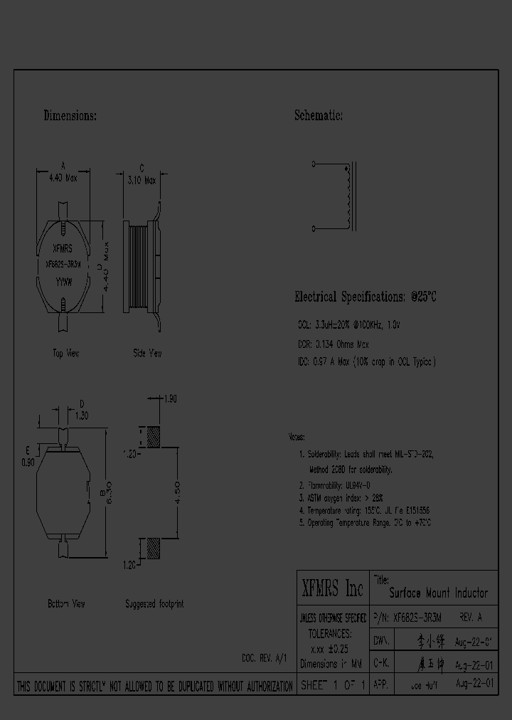 XF682S-3R3M_2642639.PDF Datasheet