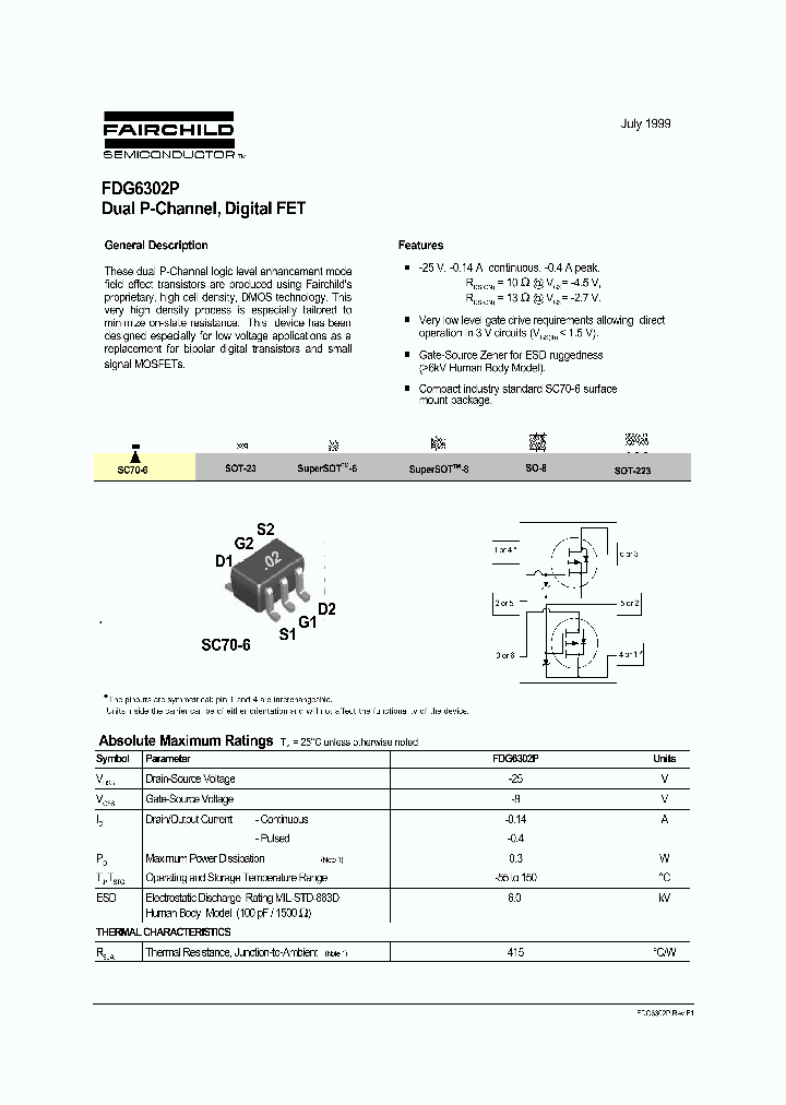 FDG6302_2668121.PDF Datasheet