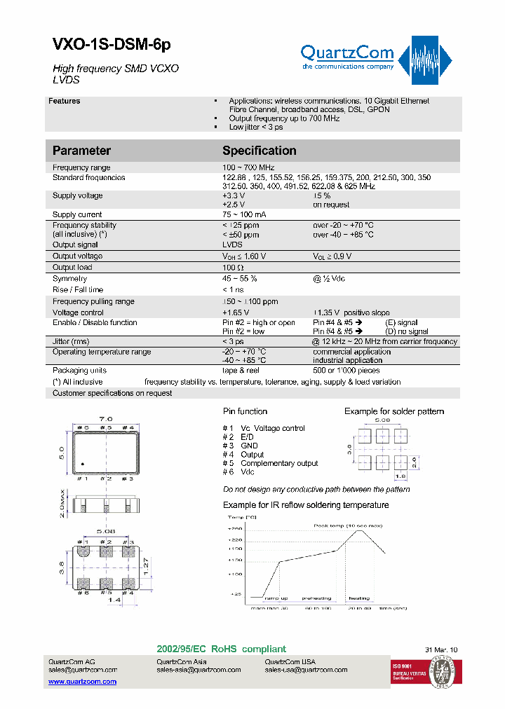 VXO-1S-DSM-6P_2681047.PDF Datasheet
