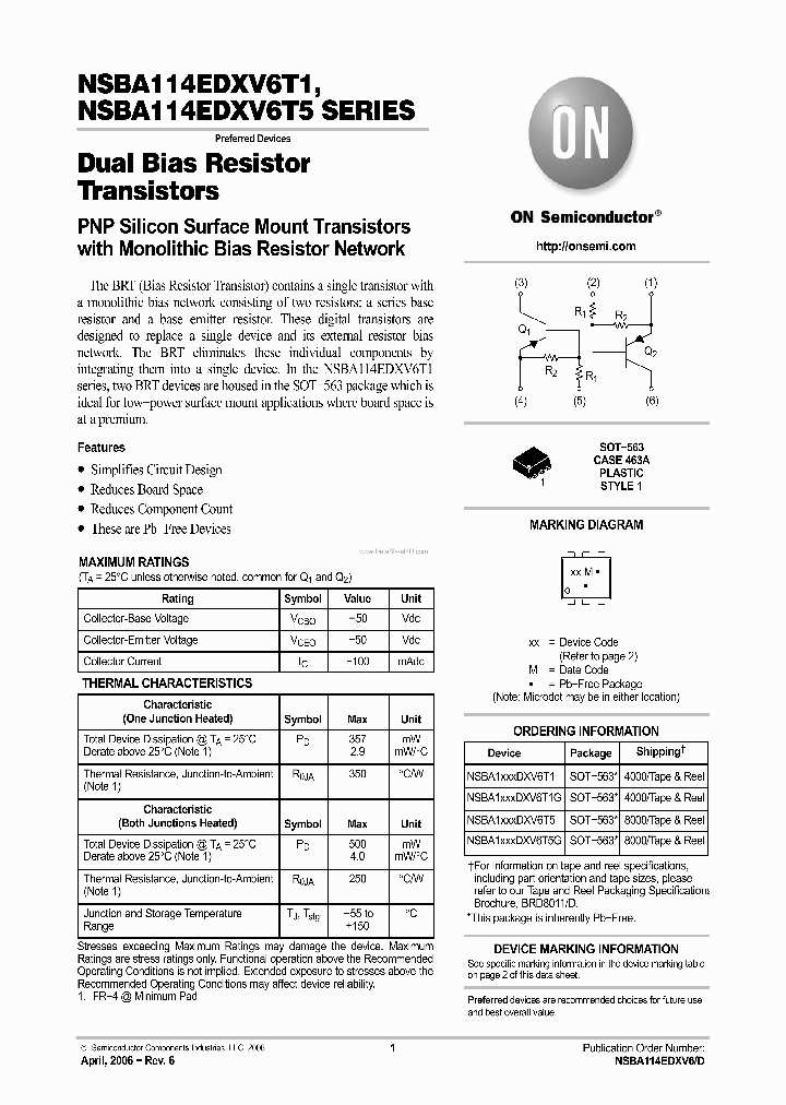 NSBA114EDXV6T1_2695835.PDF Datasheet