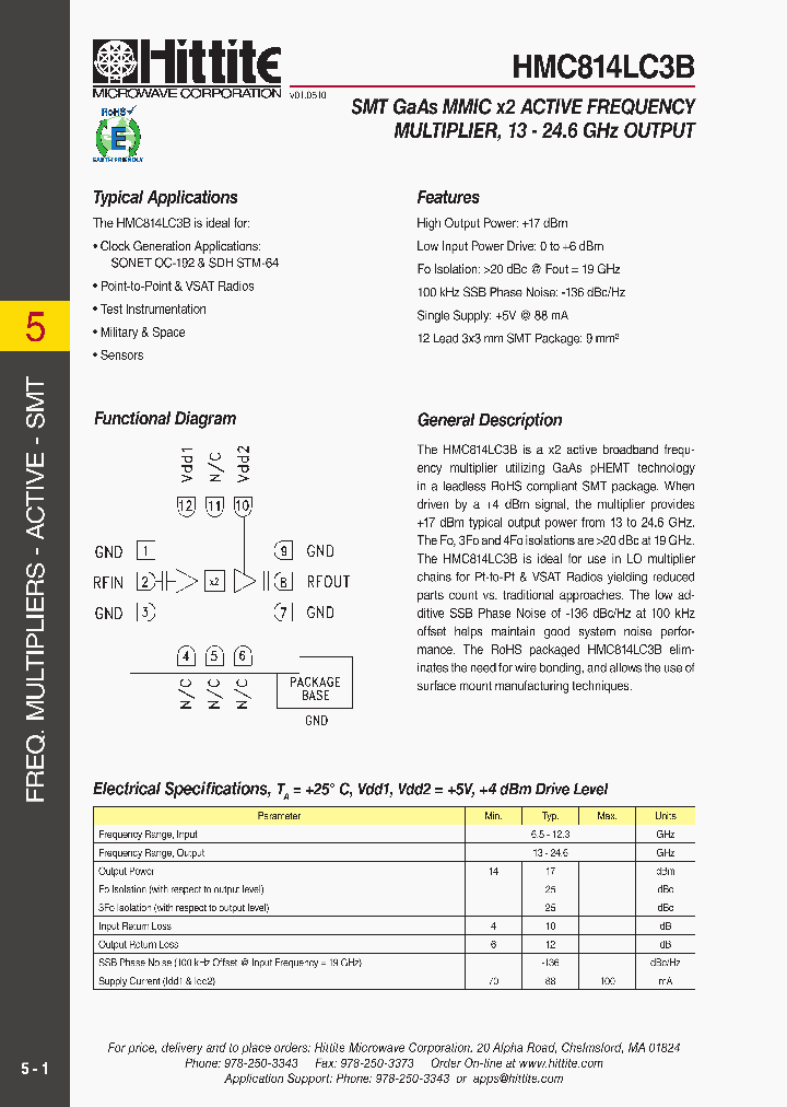 HMC814LC3B10_2712719.PDF Datasheet