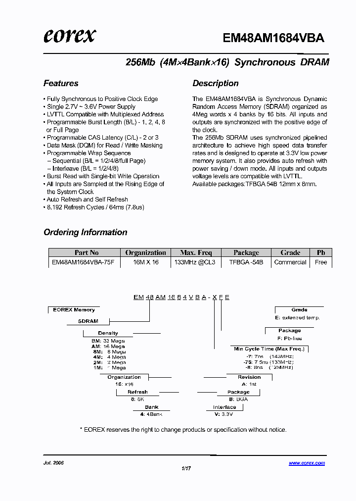 EM484M1684VBA-7FE_2720639.PDF Datasheet