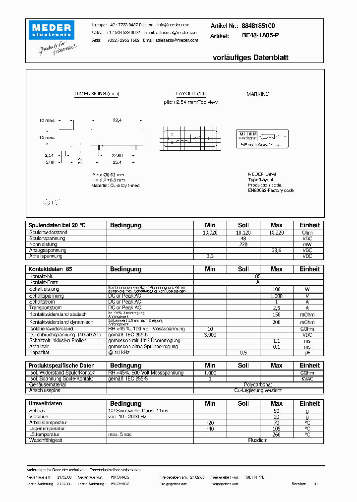 BE48-1A85-PDE_2731849.PDF Datasheet