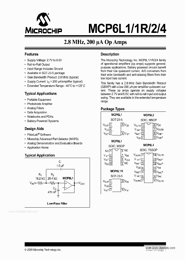 MCP6L1_2739141.PDF Datasheet