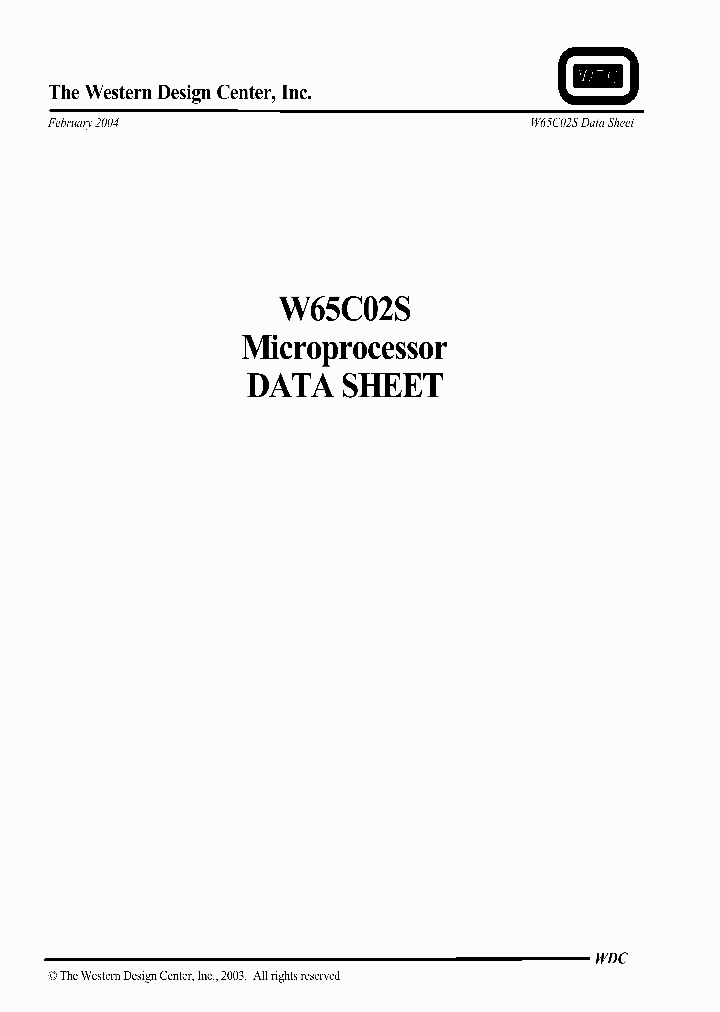 W65C02S_2747440.PDF Datasheet