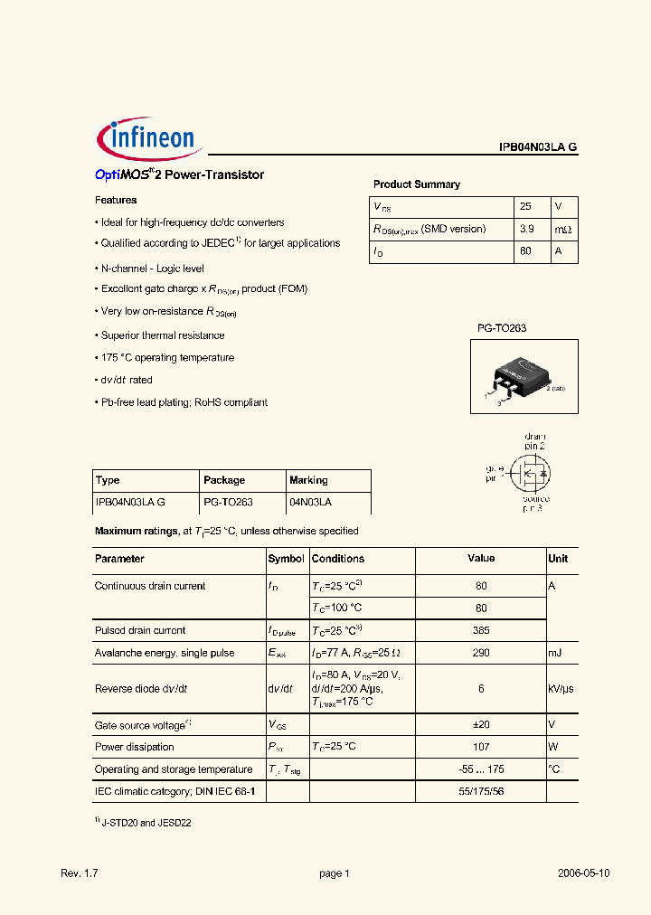 IPB04N03LAG_2753998.PDF Datasheet