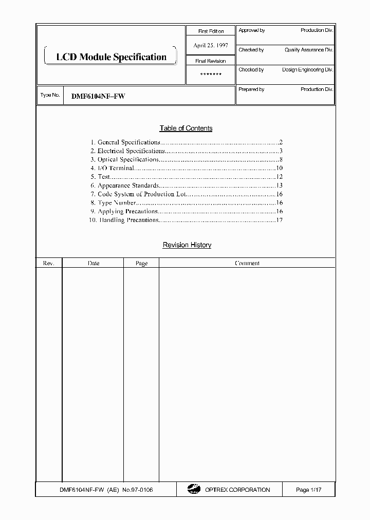 DMF6104NF-FW_2767361.PDF Datasheet