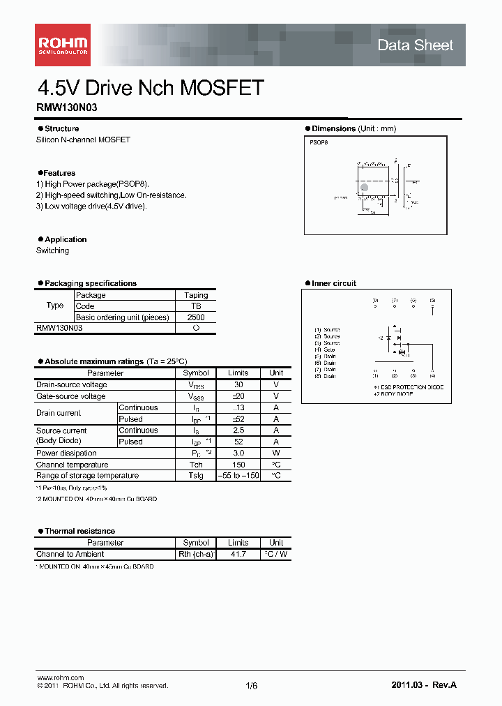 RMW130N03_2767447.PDF Datasheet