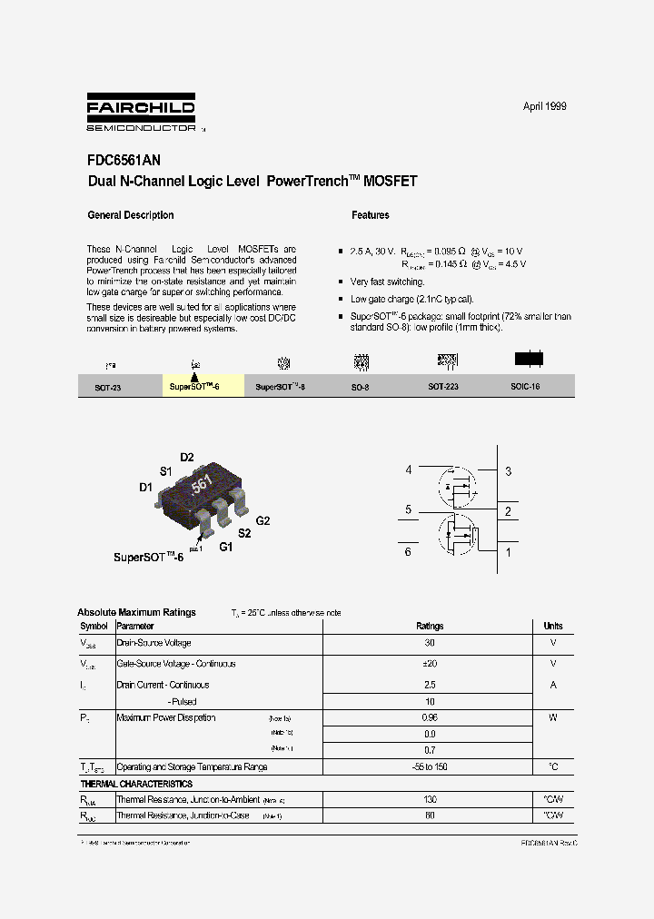 FDC6561AN_2767761.PDF Datasheet