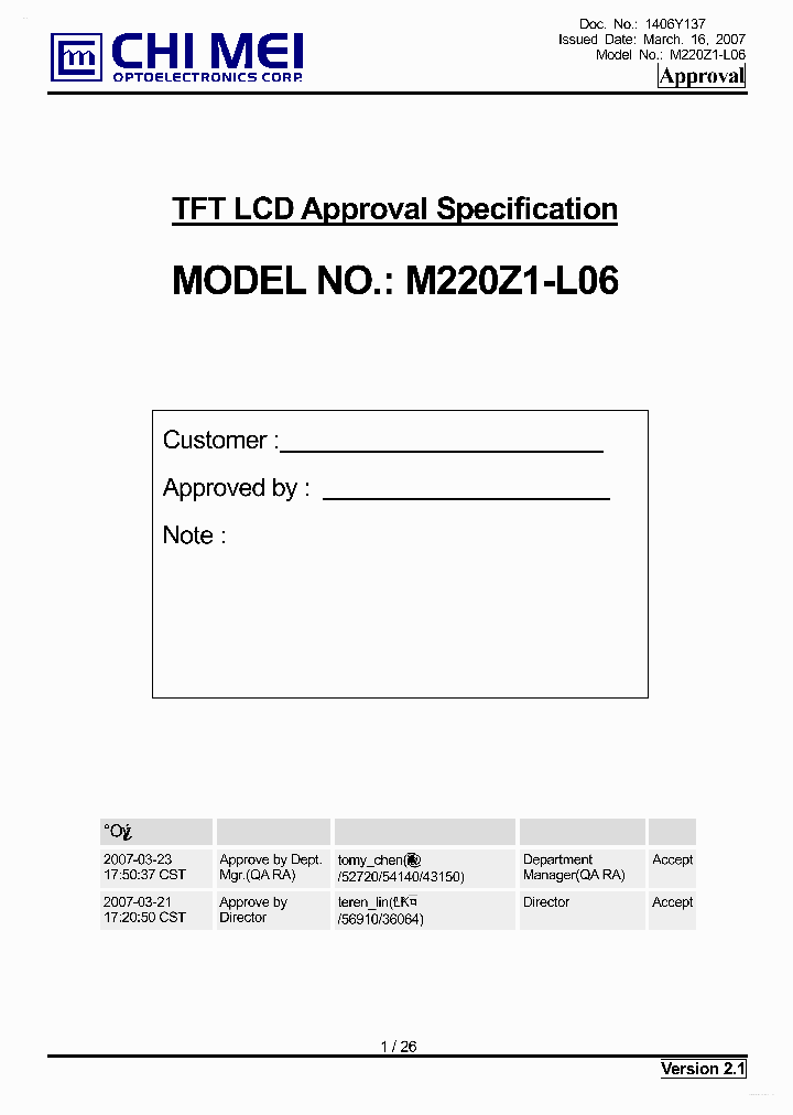 M220Z1-L06_2770785.PDF Datasheet