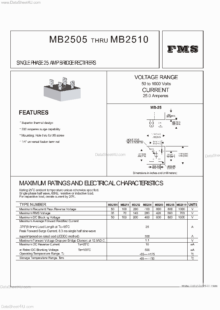 MB258_2773229.PDF Datasheet