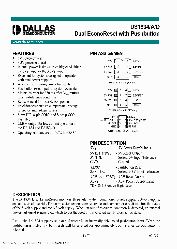 DS1834AS_2780121.PDF Datasheet