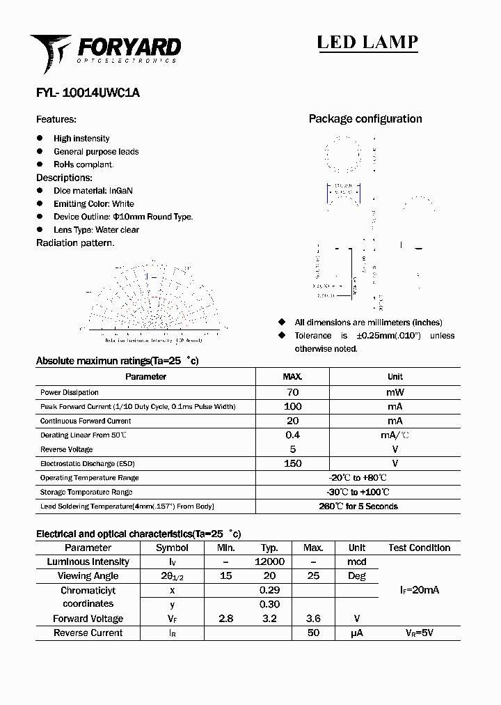 FYL-10014UWC1A_2784525.PDF Datasheet