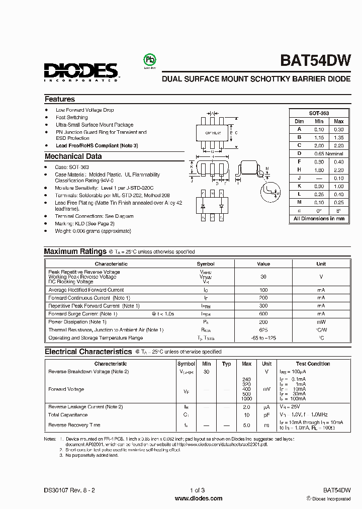 BAT54DW-7-F_2787609.PDF Datasheet