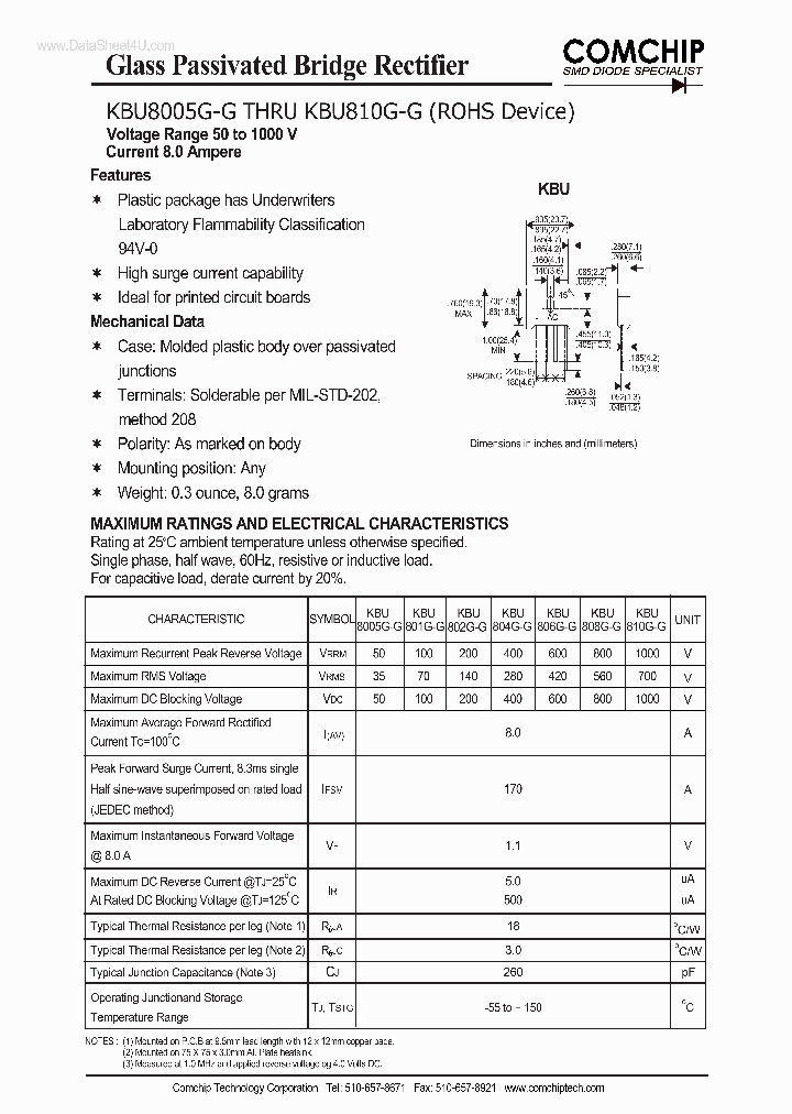 KBU808G-G_2788251.PDF Datasheet