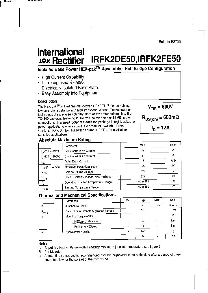 IRFK2DE50_2796452.PDF Datasheet