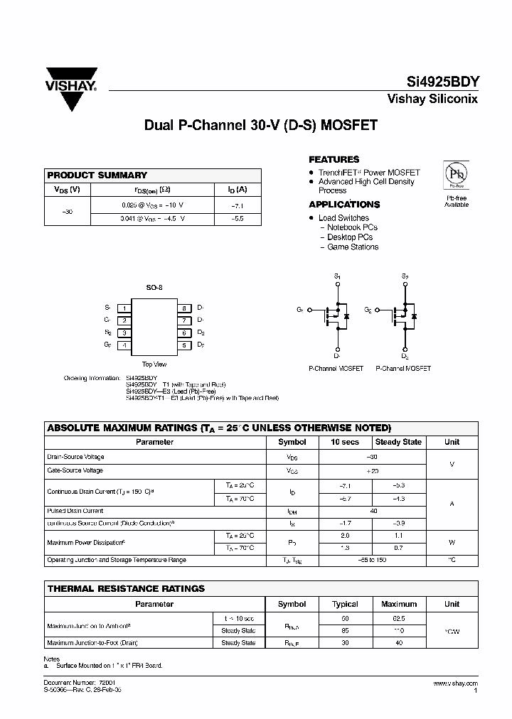 SI4925BDY-E3_2833211.PDF Datasheet