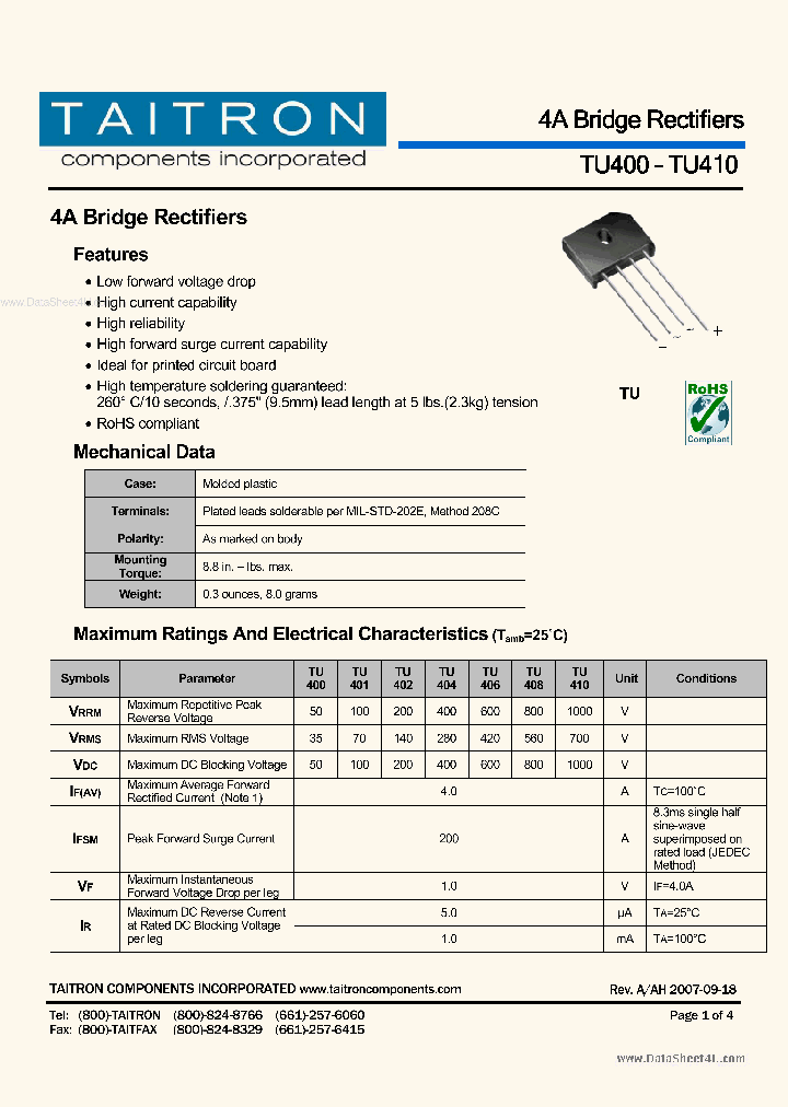 TU401_2842718.PDF Datasheet