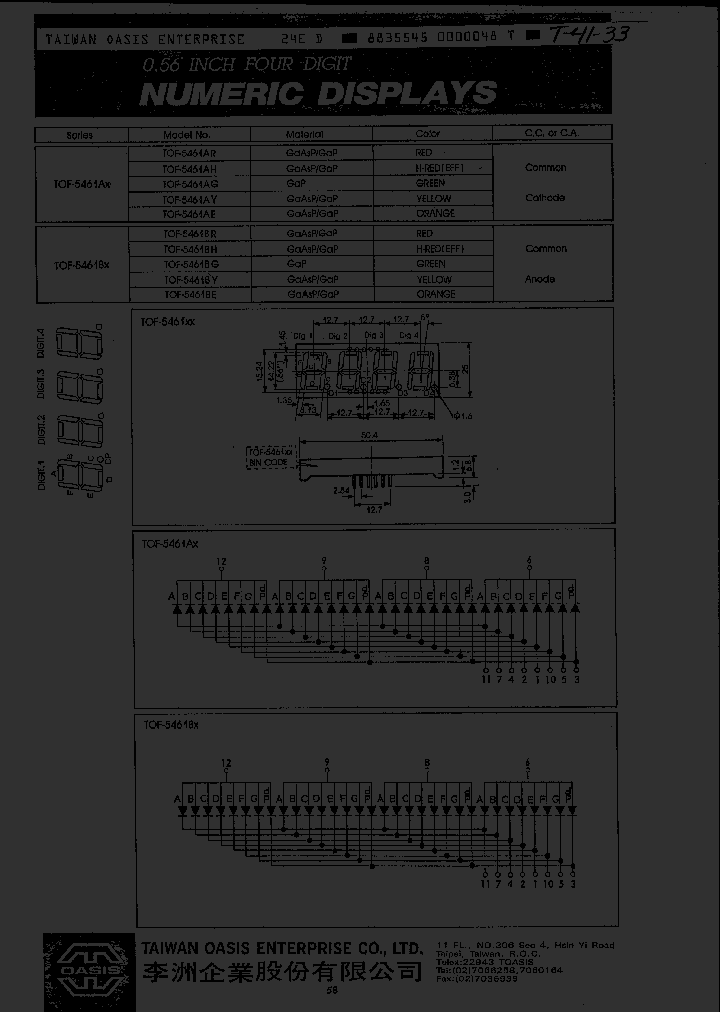 TOF5461AH_2847894.PDF Datasheet