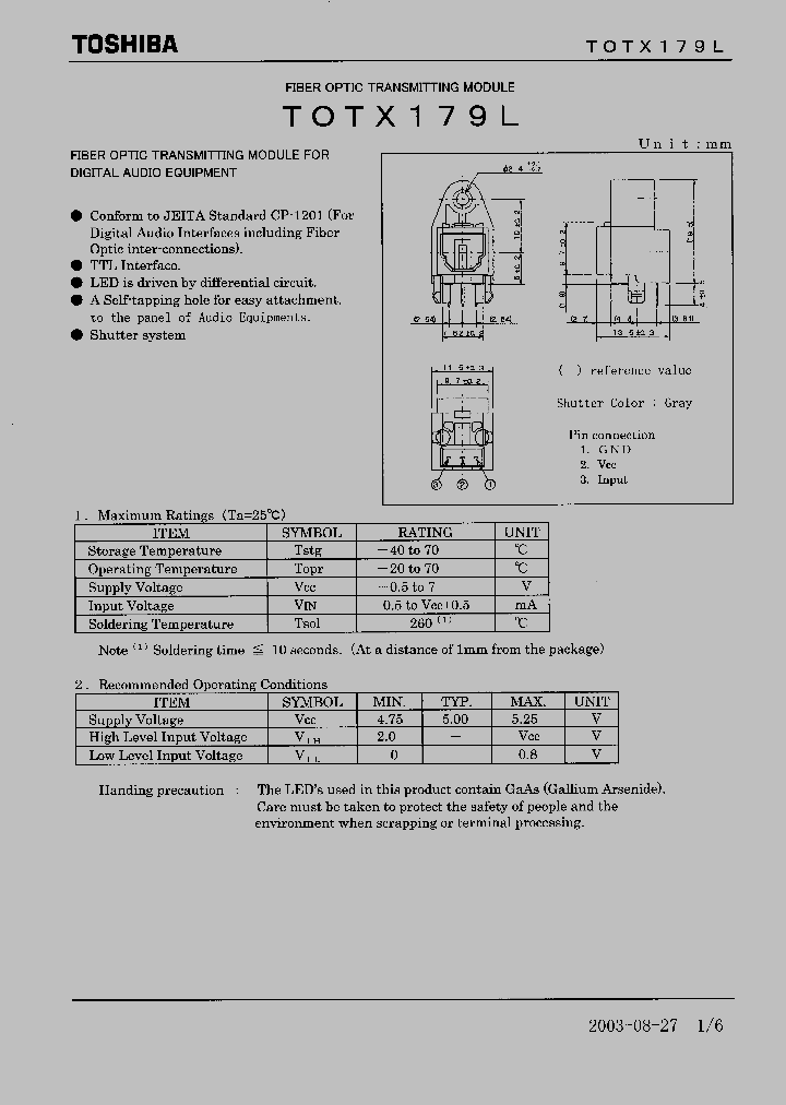 TOTX179L_2866247.PDF Datasheet