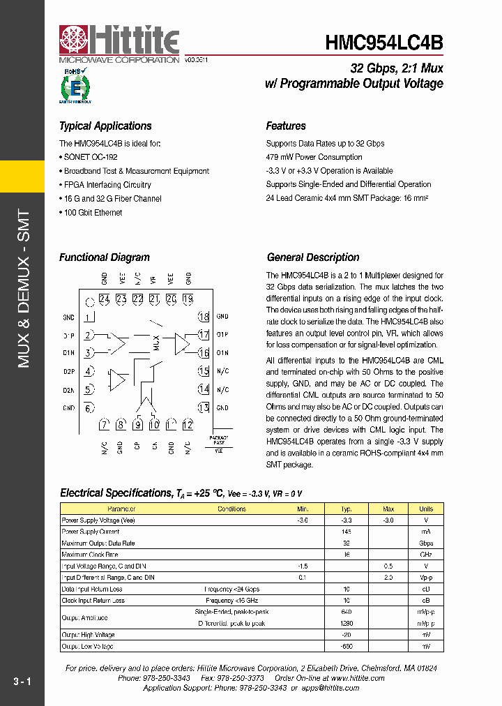 HMC954LC4B_2866349.PDF Datasheet