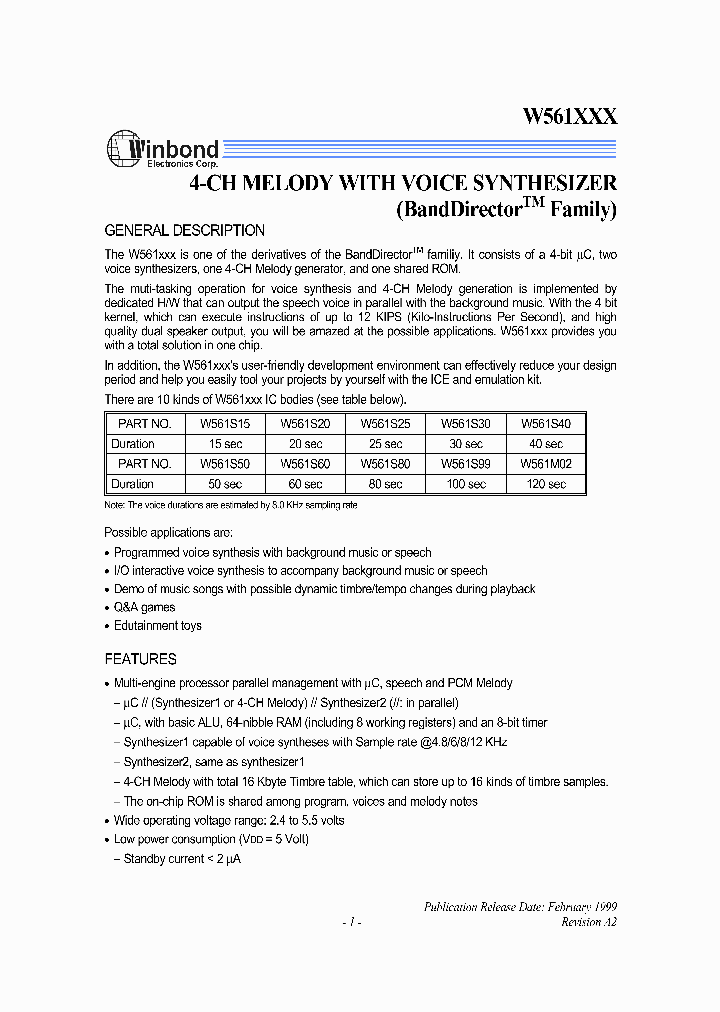 W561S20_2873201.PDF Datasheet