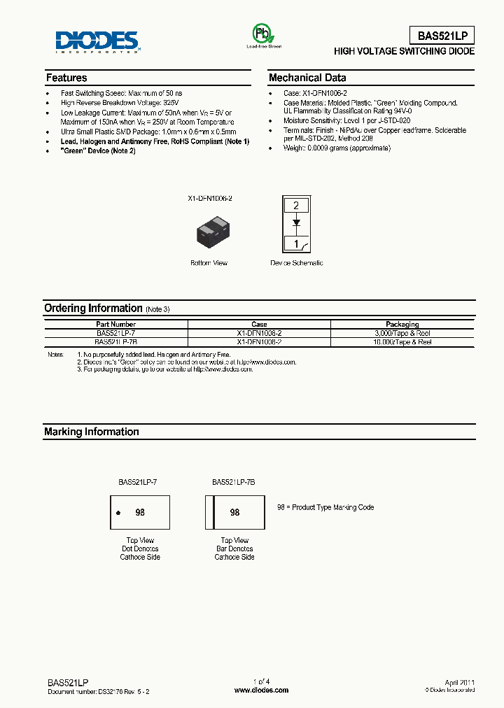 BAS521LP-7B_2875812.PDF Datasheet