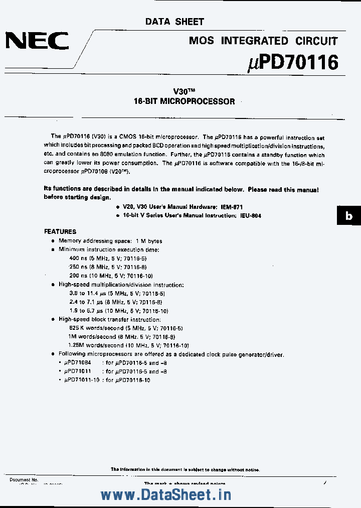 UPD70116_2880186.PDF Datasheet