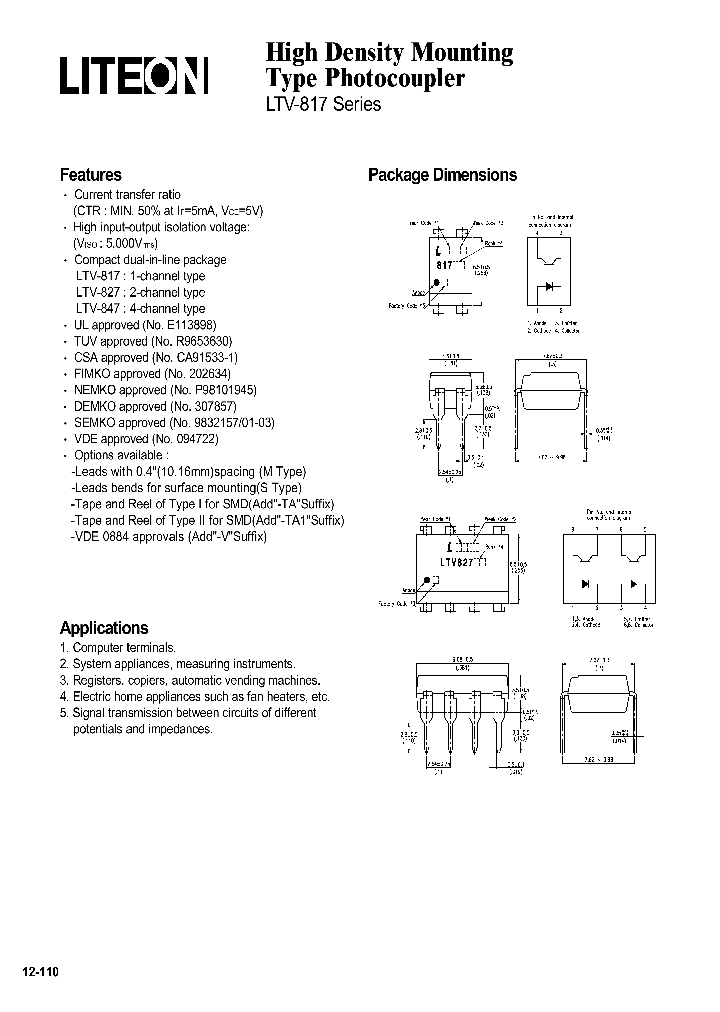 LTV817MV_2884175.PDF Datasheet