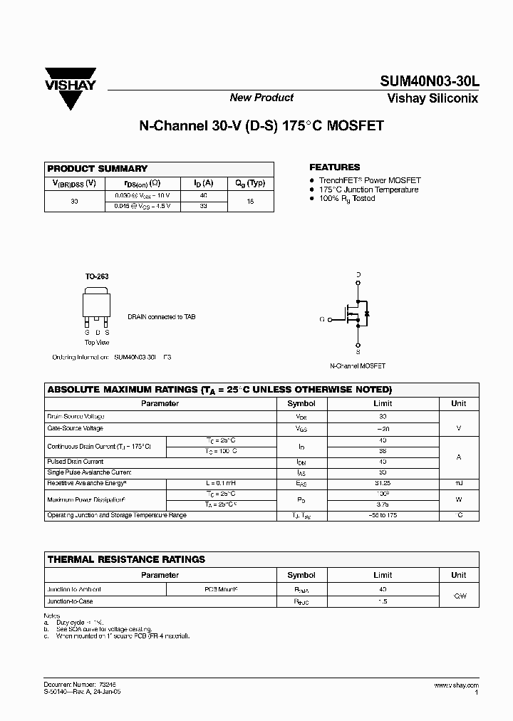 SUM40N03-30L-E3_2891895.PDF Datasheet