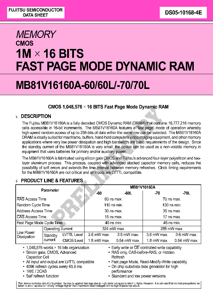 MB81V16160A-60_2900145.PDF Datasheet