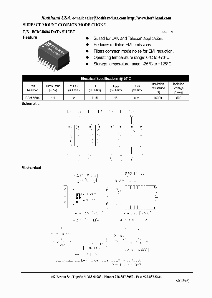 BCM-8604_2901553.PDF Datasheet