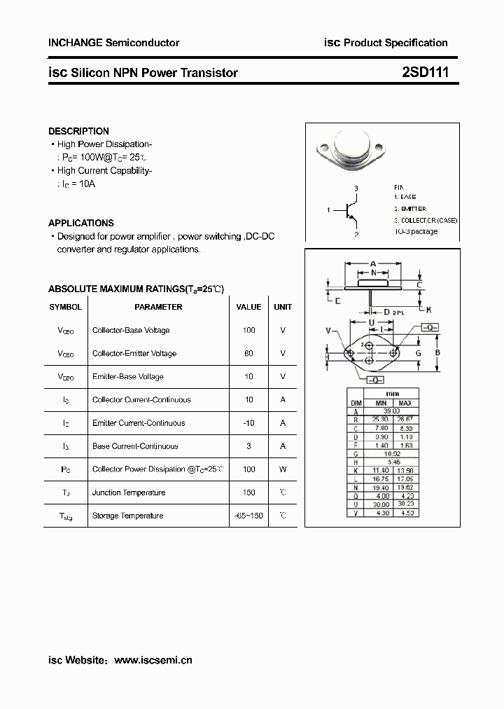 2SD111_2923972.PDF Datasheet