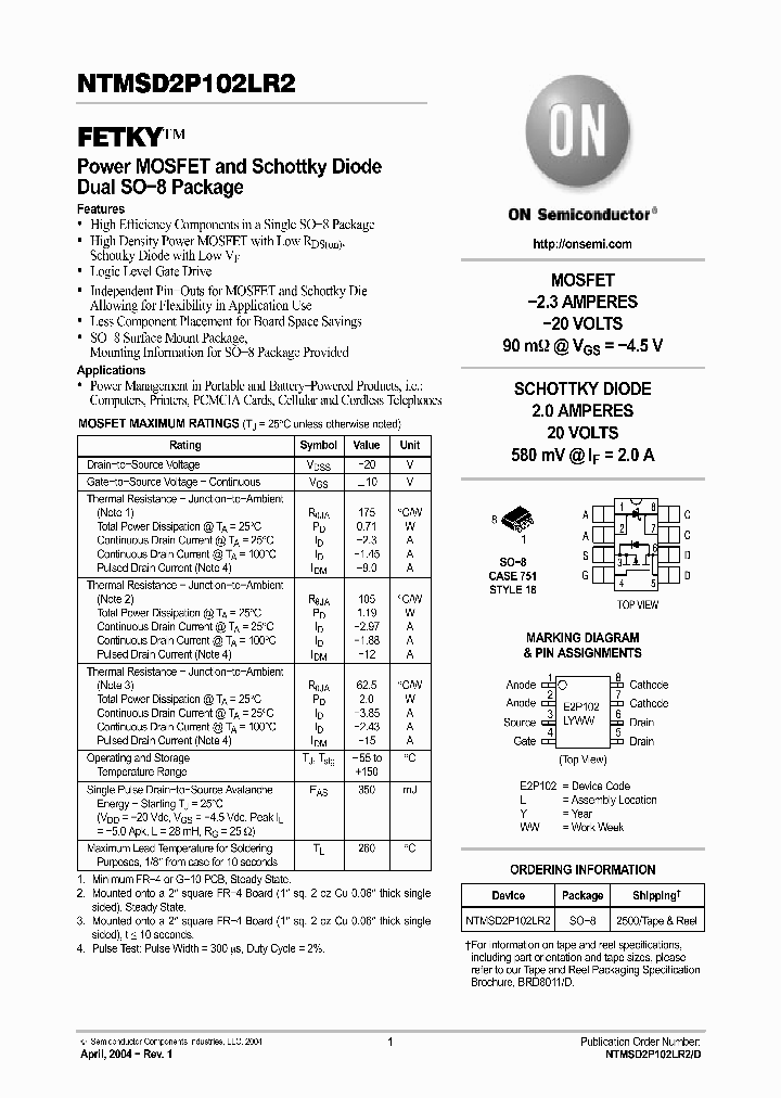 NTMSD2P102LR2_2932236.PDF Datasheet