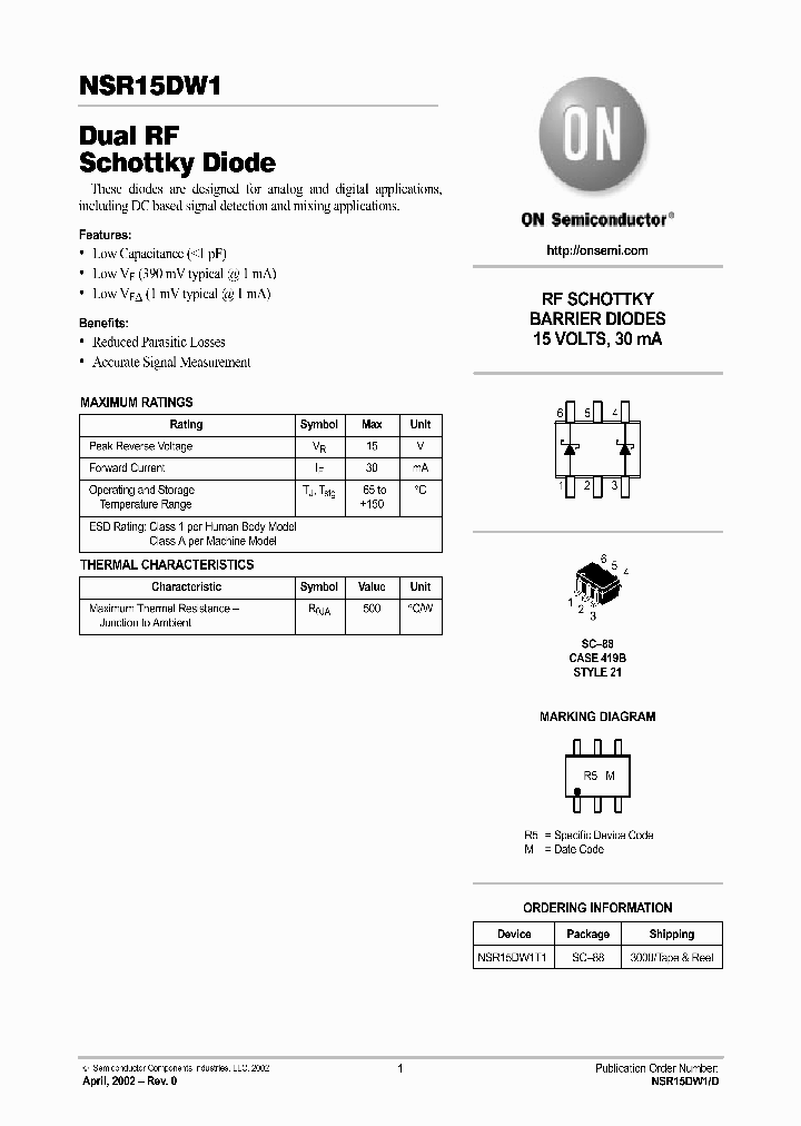NSR15DW1D_2938553.PDF Datasheet