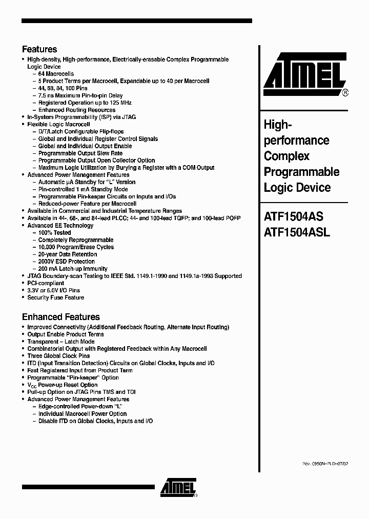 ATF1504ASL_2948397.PDF Datasheet