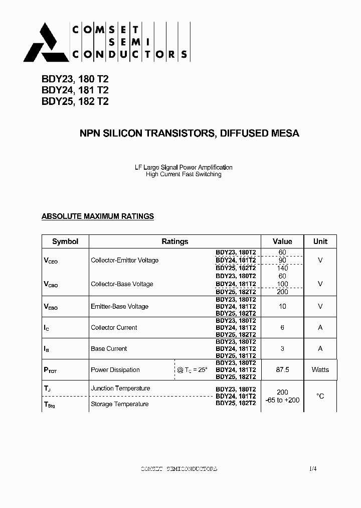 BDY23A_2961586.PDF Datasheet