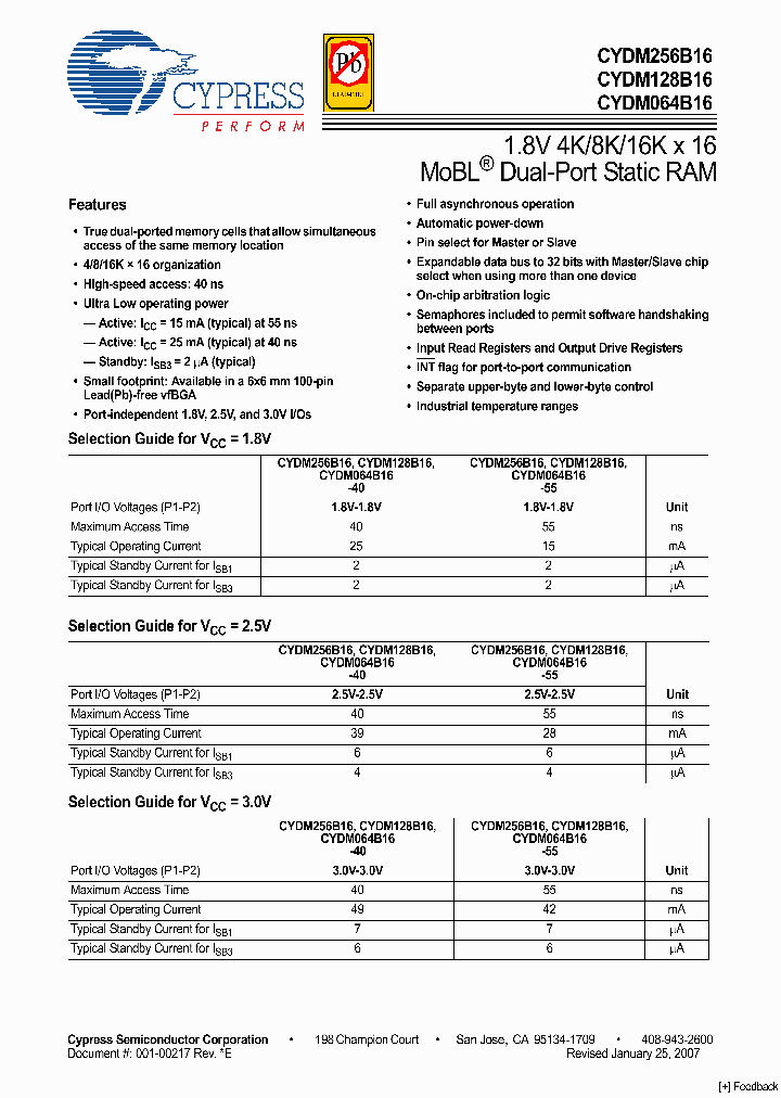 CYDM064B16_2975800.PDF Datasheet